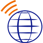 world with wifi symbol, introduction to the internet icon